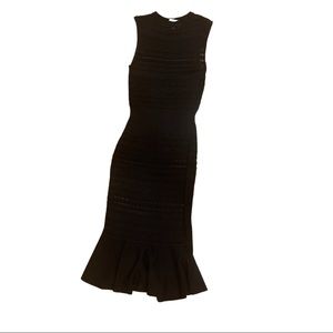 Black alexis tea length dress
